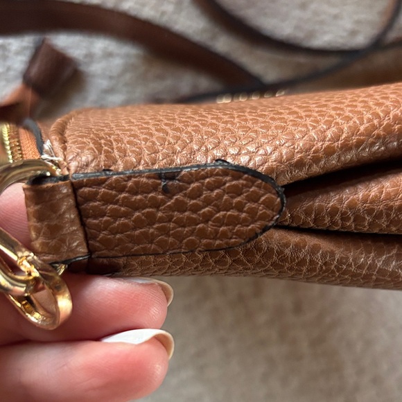 Mulberry Like Brown Leather Crossbody Bag - Picture 9 of 14